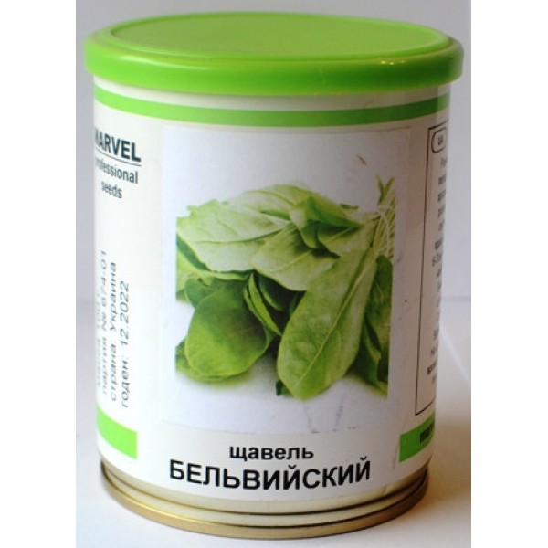 Насіння щавлю Бельвійський, у банці, 100г